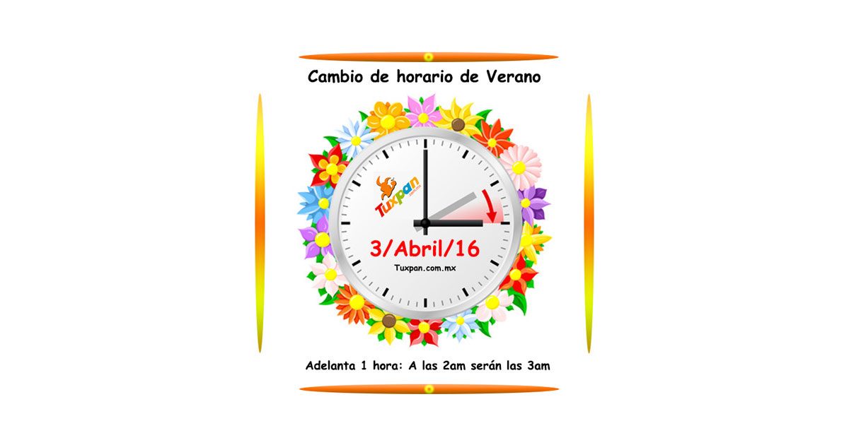 Cambio horario - Tuxpan 2016