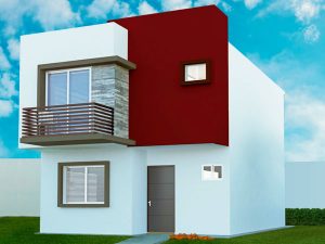 Fachada casas Valle Alto en Tuxpan, Ver.