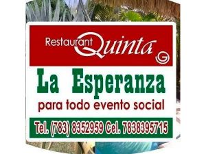 Restaurante de la Quinta la Esperanza en Tuxpan, Ver.