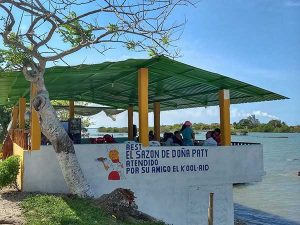 Entrada - Restaurante Doña Paty en la Laguna de Tampamachoco en Tuxpan, Veracruz