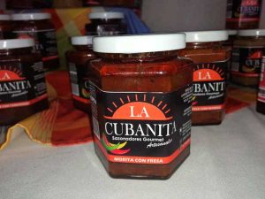 Salsa sabor Morita con fresa de La Cubanita en Tuxpan