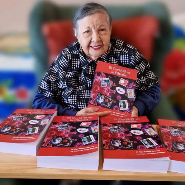 Libro "El Covid-19 en la Filatelia" de Olga Martínez Guerrero - Tuxpan, Veracruz, México - 2